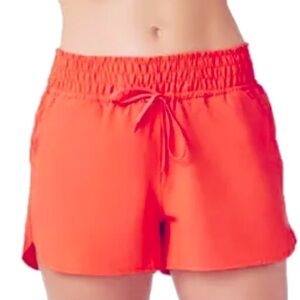 Carve Designs Bali Shorts XL Pull-On Drawstring Orange Athleisure Sporty Yoga
